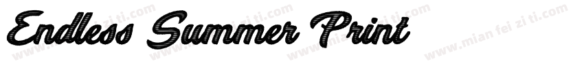 Endless Summer Print字体转换